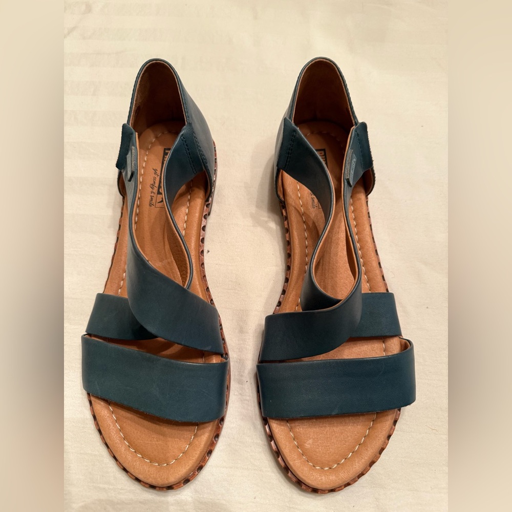 PIKOLINOS Teal Leather Sandals